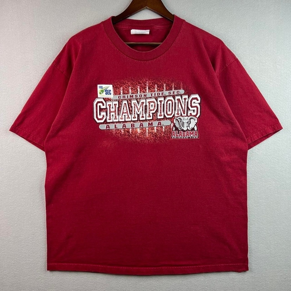 Vintage University of Alabama Crimson Tide 1999 SEC Champions Tee Shirt XL